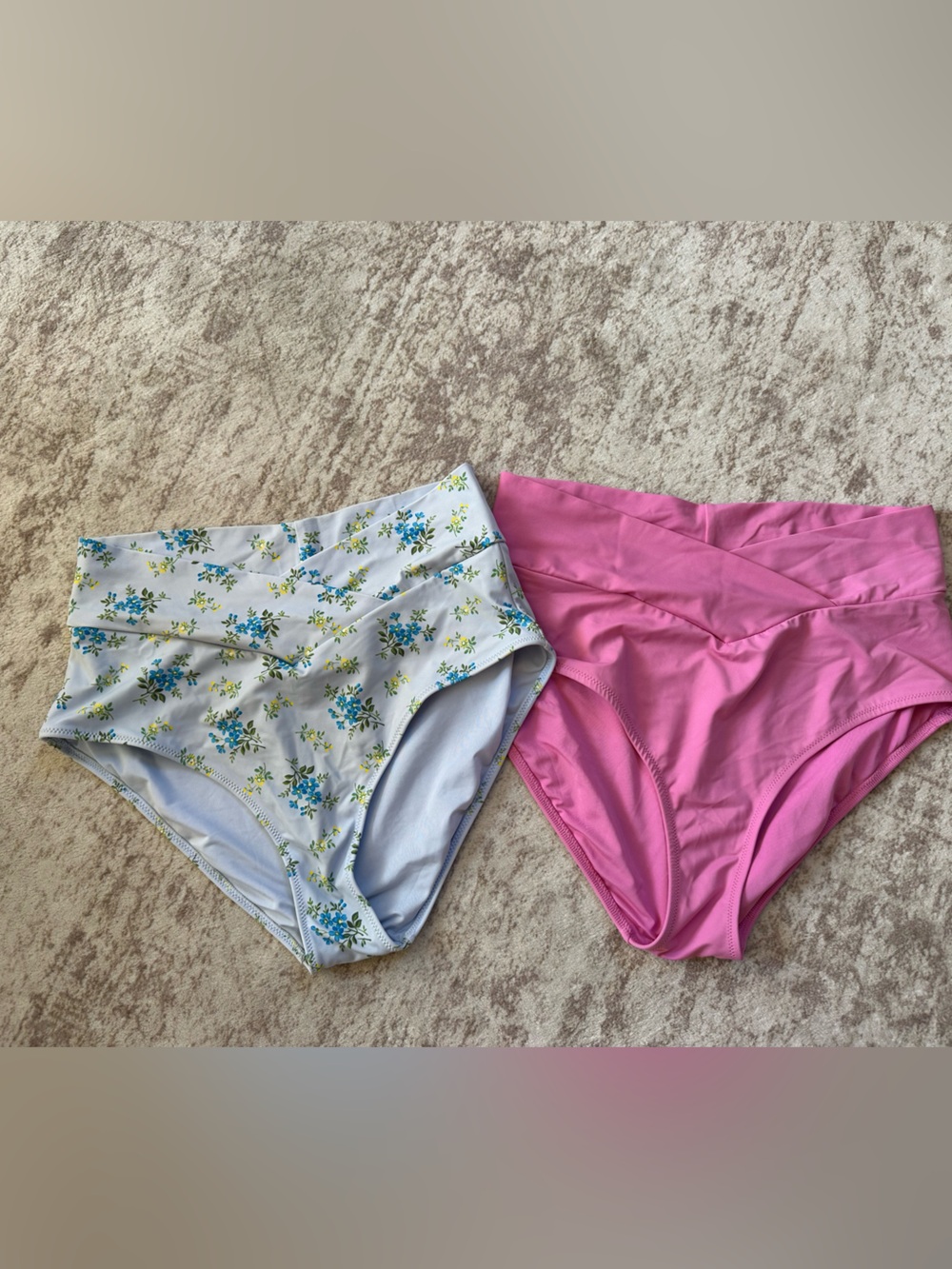 aerie Floral & Pink Bikini Briefs Set